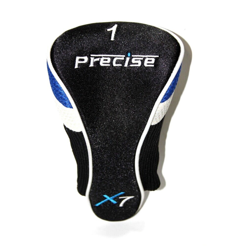Precise X7 Golf Club Driver Headcover Head Cover 1 Black White Blue